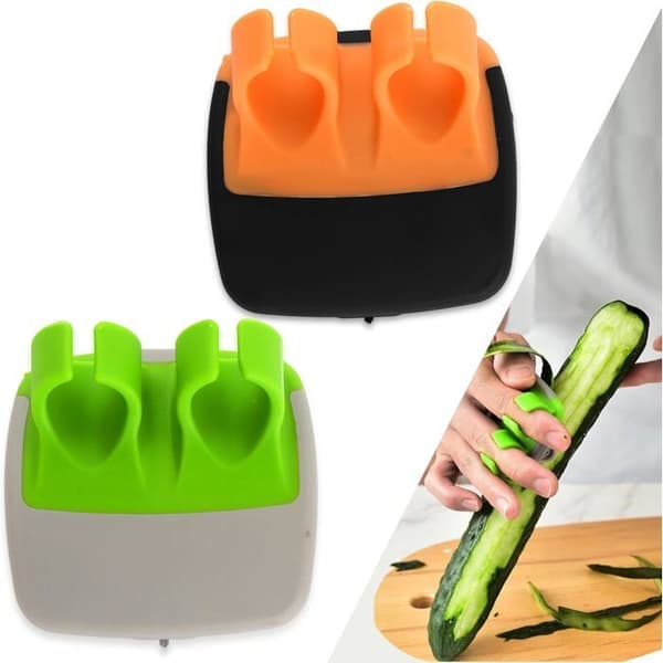 ®RisingFF Comfortable Silicone Fruit and Vegetable Peeler for Potatoes, Carrots, Cucumbers, and Apples.