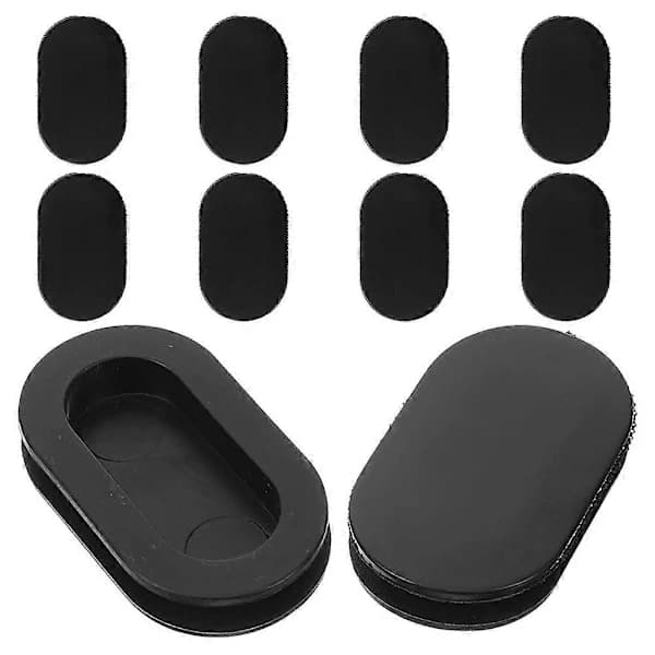 (pow yeah!) Bundpropper til sparebøsse, sparegrispropper, tilbehør til sparegrise, sort 4,50X2,50X0,70cm, forsegling 10 stk