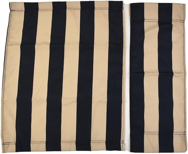 Regissørstol laget av stoff, og til striper (1 sett) erstatningslerretstrekk, sammenleggbart i polyester, klassisk blått og hvitt
