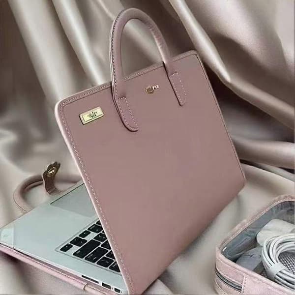 Laptop taske - Stilfuld PU-mappe til unisex brug, perfekt til sikker computerbæring 14 tommer 14 tommer 14 Inches