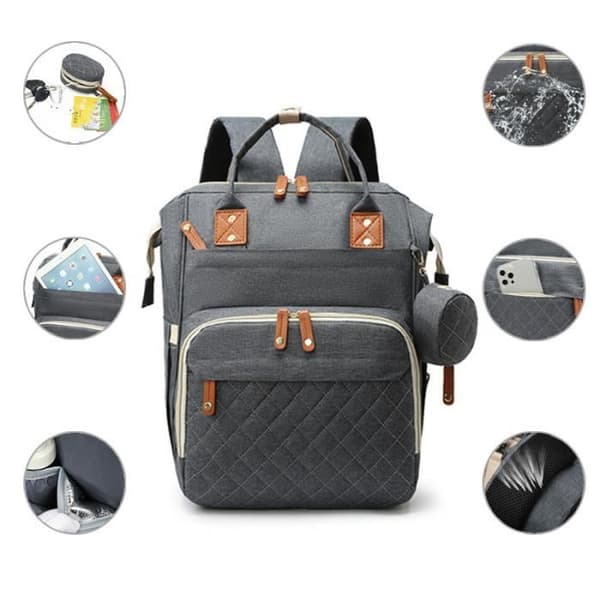 Diaper Bag Backpack - Ecent - Large Capacity Multifunctional Waterproof - Green