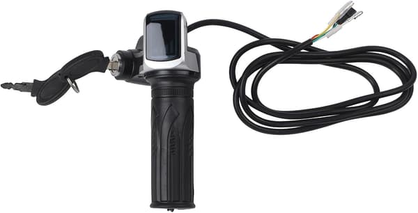 Scootertilbehør Greb Nøgle og Indikator Elektrisk Gas med Lås Strøm Egnet til Flere Spændinger (48V)
