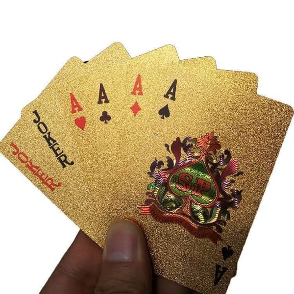Kortspil - Spillekort - Poker - Guld