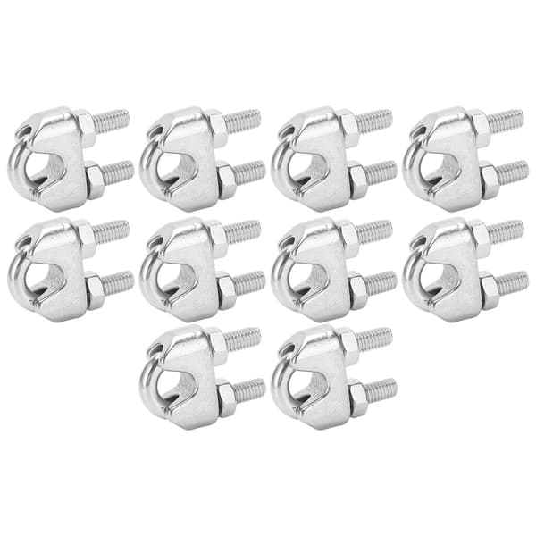 10 stk 5/16 tommer M8 Rustfrit Stål Wireklemme U-bolt Sadelbeslag