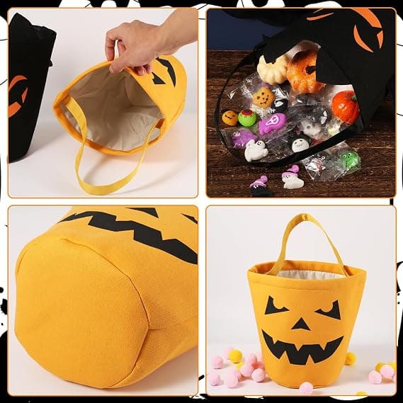 2 stk Halloween Trick or Treat-tasker, Halloween-tasker til slik Genbrug