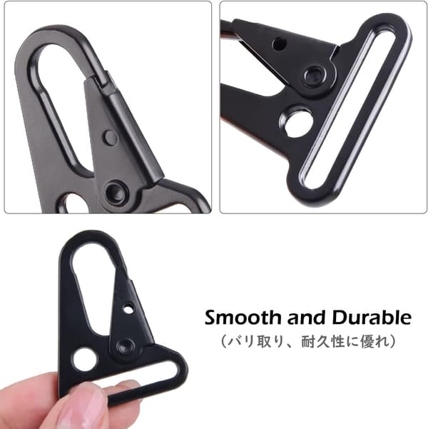 12-pack multifunktionella nyckelringskarbinhakar (5x2,5 cm) tänger Bu