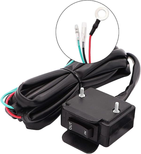 12V ATV Vinsj Vippebryter med Styrekontroll Linjesett for ATV/UTV