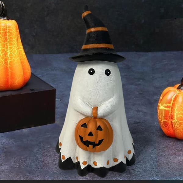 Halloween Ghost Pumpkin Figurine Desktop Cute Ghost Home Decor