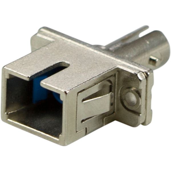 Fiberkoppling snap-in, 1xSC-ST, Multimode, simplex, metall Silver