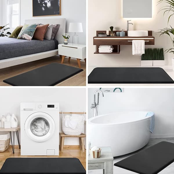 Memory Foam Bath Mat, 40 x 60 cm, Extra Soft, Non-Slip, Super Absorbent
