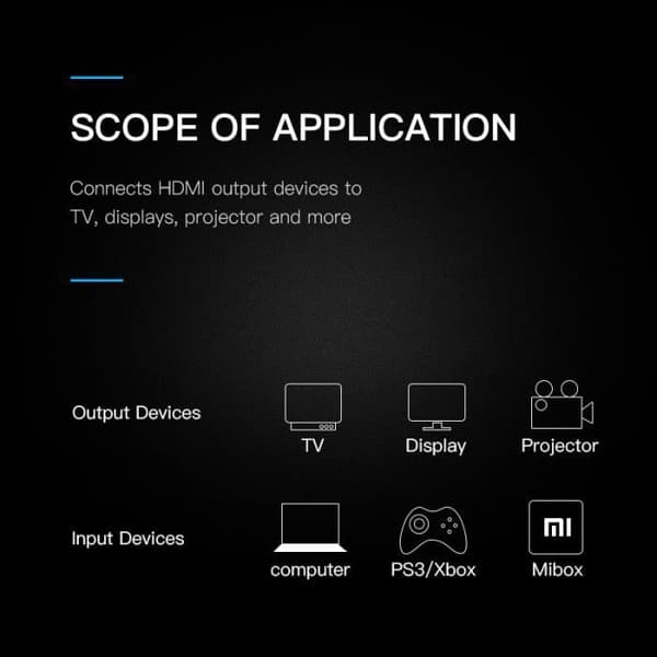 AuTech® 3M HDMI 2.0 -nopea Ultra HD 4K -kaapeli Ethernetillä - 3D - Audio Return Channel - 3M