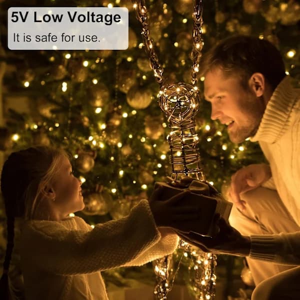 (pow yeah!) 3 x 2 m Curtain, LED light string, IP65 Waterproof, Light string (200 LED, warm white)