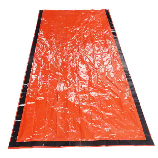 Overlevelsesdækken Vandtæt foldbart termisk nøddækken til udendørs campingvandring Orange 210x90cm
