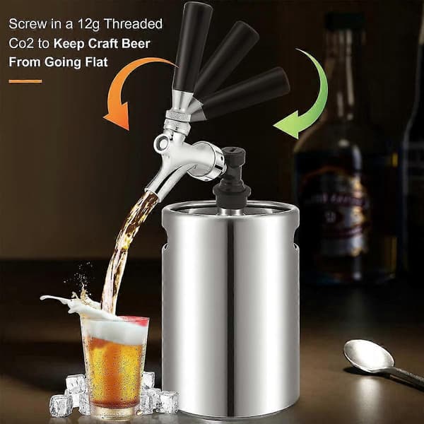Beer Tap Ball Lock Kit, Home Brewing Draft Beer Tap Cornelius & Corny Liquid Ball Lock Picnic Party
