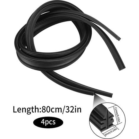 Replacement Rubber for Wiper Blades, 800mm Universal Windshield Wiper Strips, Replacement Rubber