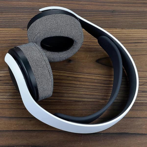 PS5 Øreputer - defean Erstatningsøreputer Kompatible med Sony PS5 Trådløse Hodetelefoner, Pulse 3D Trådløst Headset (Grå Flanell)