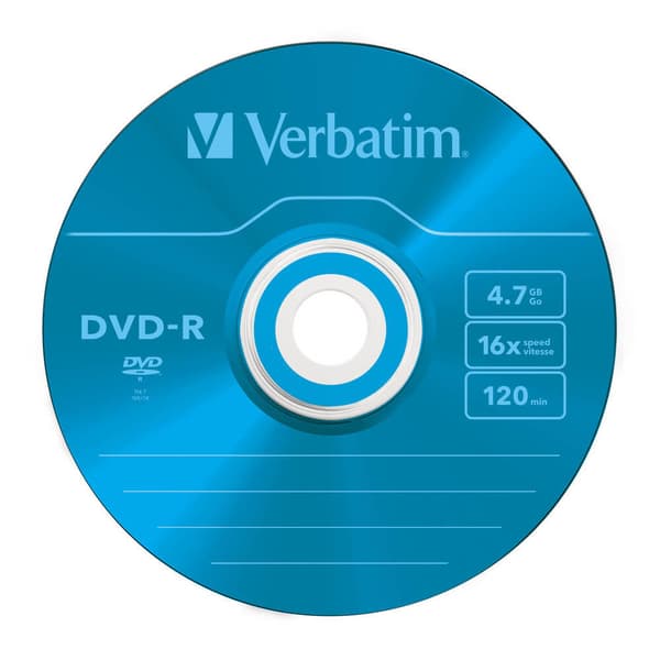 VERBATIM DVD-R 4,7GB 5-pack Slim Case
