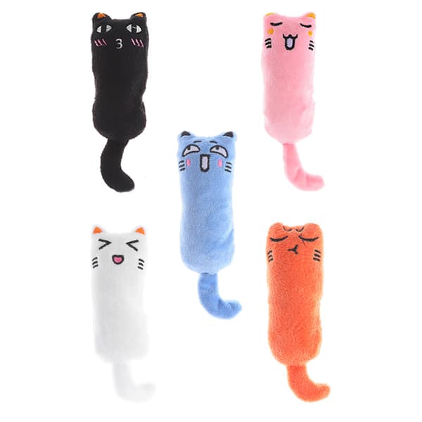 Kattplysch uggla leksaker 5-pack kattklösningsspel tugga tänder rena