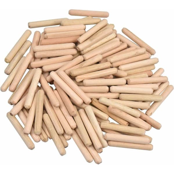 400 stk treplugger 8 mm x 40 mm - massiv bøk treplugg ideell for trefræs - egnet for borejigg/boreguide