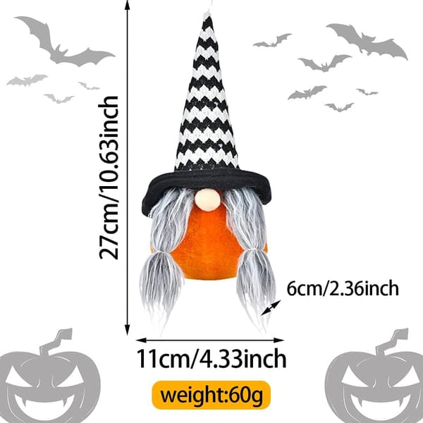 Kääpiönukke pehmolelu kasvottomalla valonukella Halloween Rudolph G