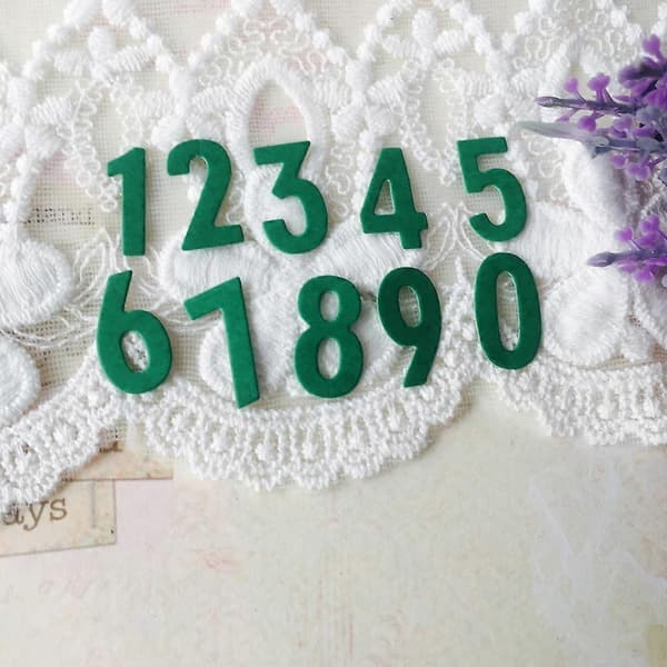 Number Metal Cutting Dies Stencil DIY Scrapbooking Embossing Paper Card Decor_tfrf