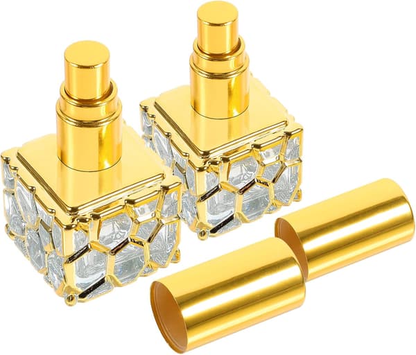 2 st 10 ml parfymsprayflaskor i glas, påfyllningsbara doftbehållare för resor och daglig användning