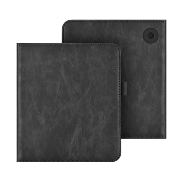 Black PU Leather Stand Case Compatible with Kobo Libra H2O - 7 inch eReader Protective Cover