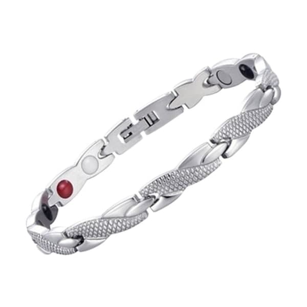 Magnetarmbånd Helsearmbånd SØLV Sølv Sølv Silver