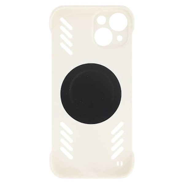 Cover til iPhone 14 Hårdt PC Rammeløst Varmeafledende Telefoncover - Hvid