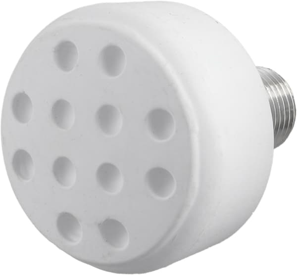 2 x 82A hårdhet diameter gummipropp skridskobroms 15,2 mm skruv för utbyte (vit) vit White