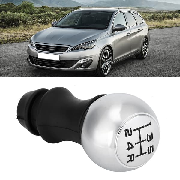 5 Speed Car Gear Shift Knob Professional Black Replacement Part