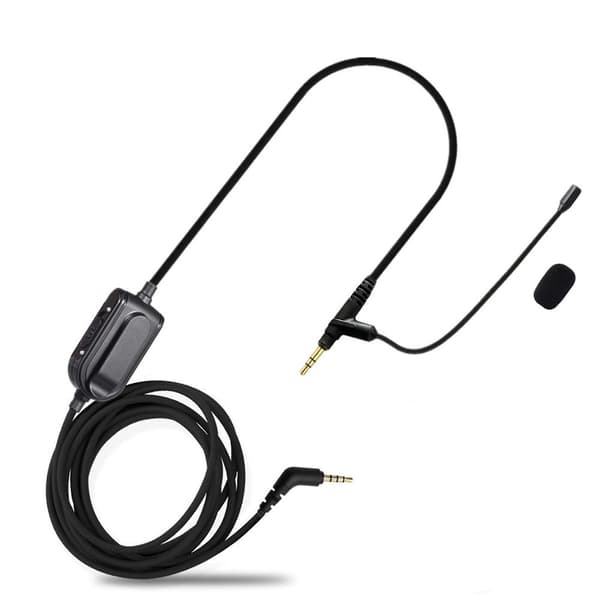 Audio-Line med mute-knap VoIP-headsetkabel til Boompro-gamingheadset
