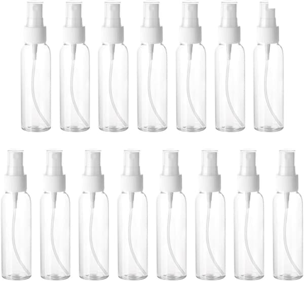 Baby Reise Mini Sprayflasker 60ml Påfyllbare PET 15-pakning