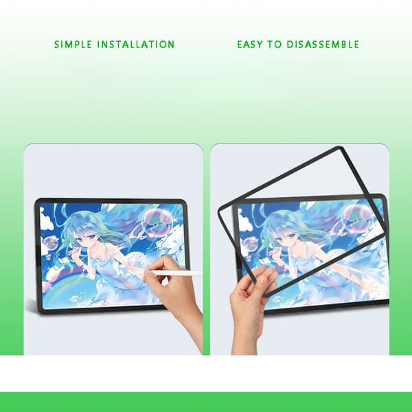 Screen Protector Compatible with Samsung T730/T736 Tab S7 FE Nanoramar PET Film with Removable and Washable Function Model 14