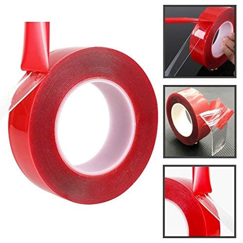 20 mm * 10 m, transparent dubbelhäftande akrylskumtejp