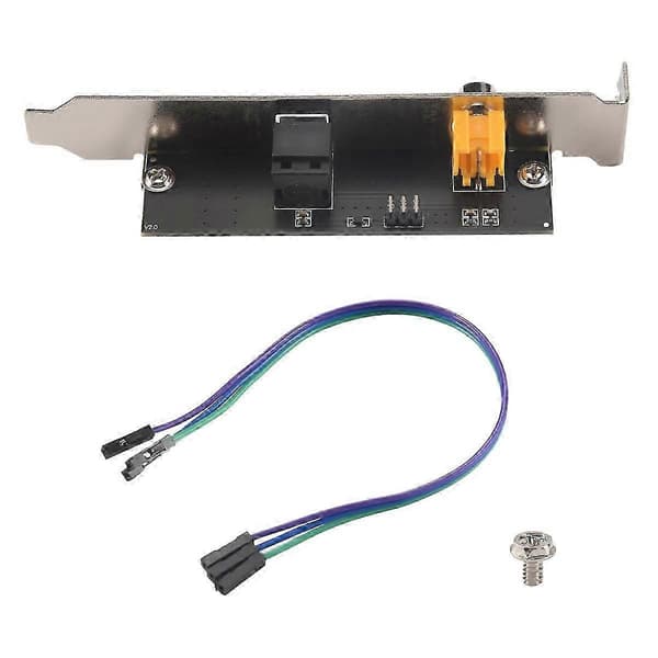 24Bit 192Khz Daughter Card SPDIF Optical and RCA Output Plate Cable Bracket Digital Audio Output for AS Edition 0630