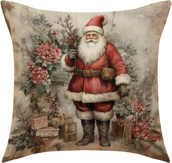 Julkuddfodral 45x45 cm Dragkedja för Festlig Dekor[JUN]