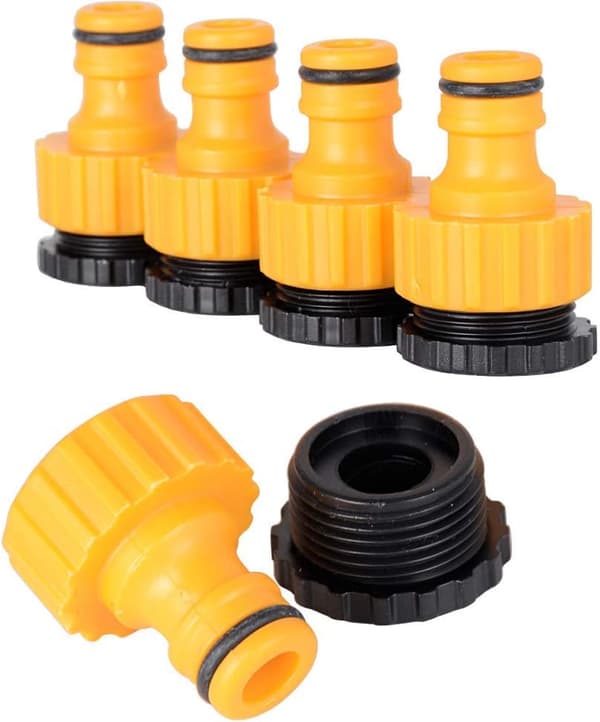 10-pack krankoppling för kranar med 1/2 \" 3/4 \" BSP-gänga 2 i 1