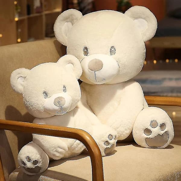 1 st Kawaii White Teddy Bear Plush Toy, Plush Doll Pillow approx 60cm_tfrf