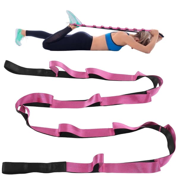 Stretchrem Yoga Nylon Elastiskt Band Träningsutrustning för Hemmaträning Flexibilitet Pilates