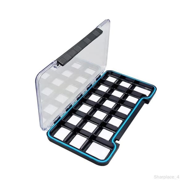 Flueboks - Uspesifisert - Vanntett - Magnetisk Holder - Rommer 18 Fluer - Fluefiske