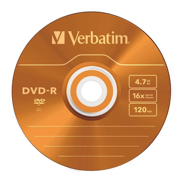 VERBATIM DVD-R 4,7GB 5-pakning Slim Case