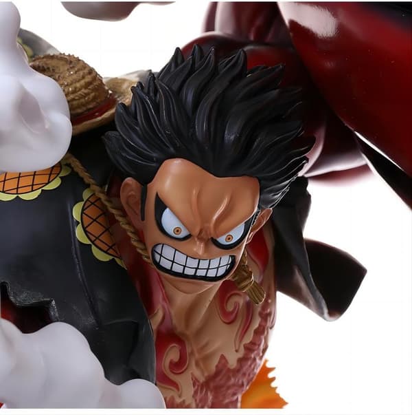 Luffy Figur, Anime Figur Monkey D Luffy Gear 4 Figur, Anime Statue Dukke Skulptur Figur Realistisk Anime Karakter Model Pynt