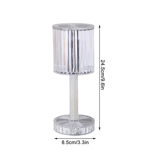 Crystal Diamond Table Lamp LED Romantic Home Bar Atmosphere Lamp Decorate grey Remote control Remote control grey