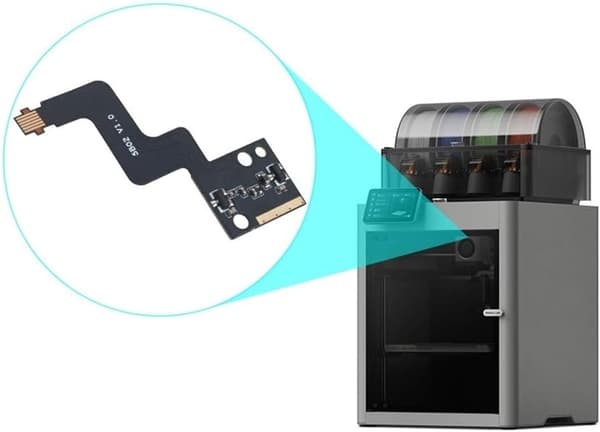 Bambu P2S ekstrudersensor 3D-printere, FPC-utløpsdeteksjon med høy seighet, Minflora for laboratoriefilamentsett, erstatning med kabel, sanntid