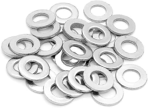 360 stk. flate skiver i rustfritt stål, sortimentsboks M2 M2.5 M3 M4 M5 M6 M8 M10