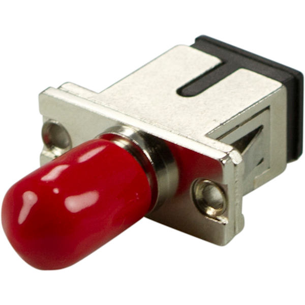 Fiberkobling snap-in, 1xSC-ST, Multimode, simplex, metall Silver