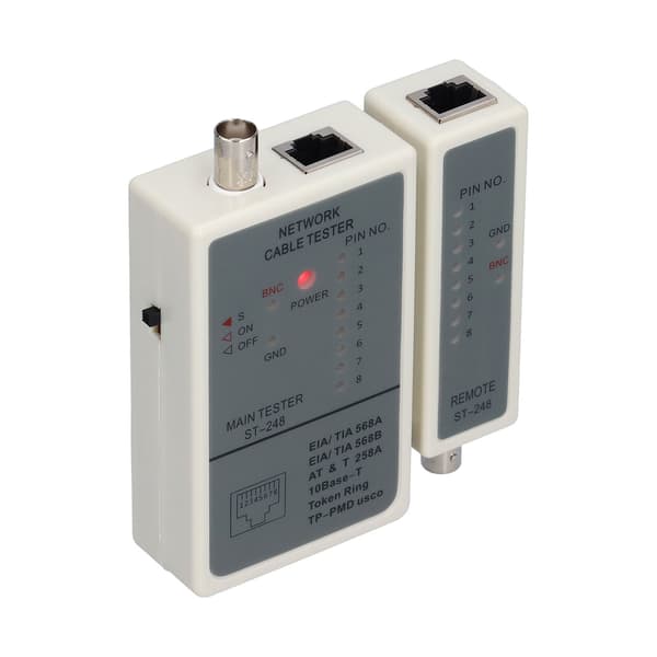 248 Automatic Scanner Cable Tester RJ45 RJ12 RJ11 Network Cable Detector Tracker DC 9V
