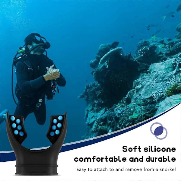 (pow yeah!) Snorkel Mouthpiece Regulator Diving Mouthpiece Universal Accessory Replacement Scuba Silicone Respirator