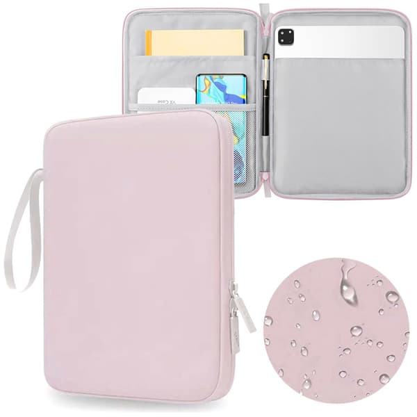 Taske, etui, beskyttelsesetui til tablet op til 109 tommer, Pink